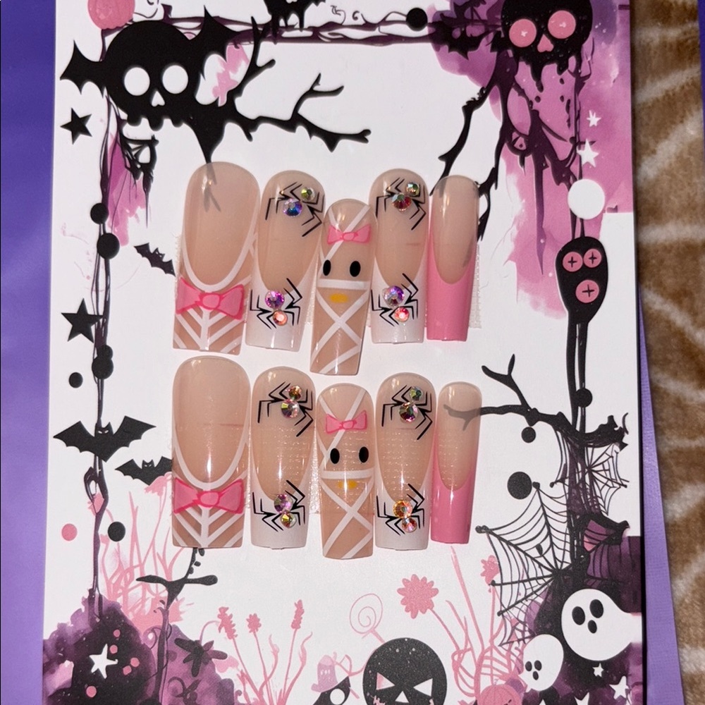 Halloween Spider Web Nail Set